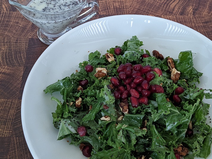 Kale Pomegranate Salad Chowdown Lowdown